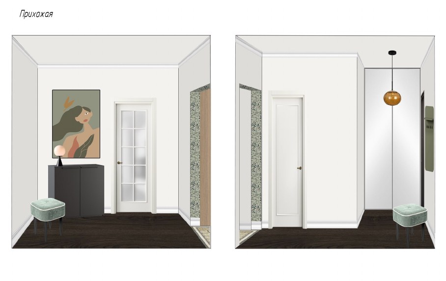 Проект по стилизации: Москва, 36 м²