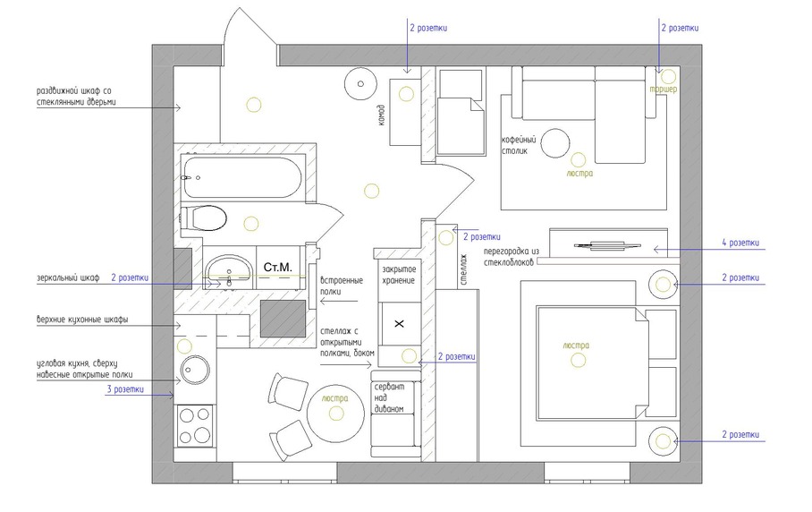 Страница 12 из 12: Москва, 36 м²